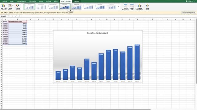 Excel create bar chart with trend lines | 30 seconds смотреть онлайн