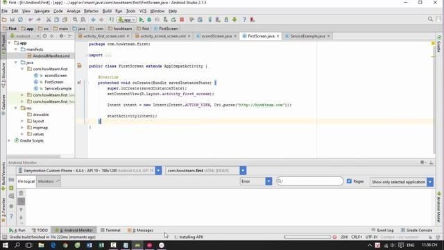 [Khóa học lập trình Android Cơ bản] - Bài 6: Intent và Manifest | HowKteam смотреть онлайн