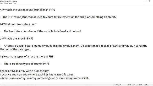 php interview questions and answers | php programming interview questions | php freshers interview смотреть онлайн