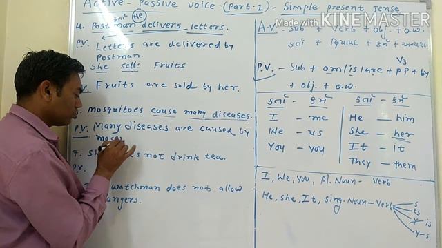 Active-Passive Voice Part-1 Simple Present Tense #vijaysinh Gohil смотреть онлайн