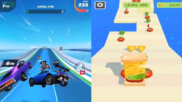 ♻️✳️ Sandwich Runner Vs Race Master 3D Car Racing Android iOS Gameplay Walkthrough 4K 36 смотреть онлайн