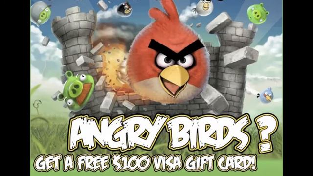Angry Birds Promotion - Get A Free $100 Visa Gift Card - Play Angry Birds смотреть онлайн