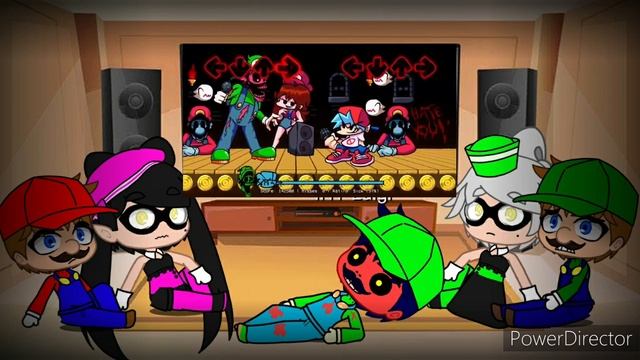 Squid Sisters and Mario Brothers React: FNF Mario's Madness смотреть онлайн
