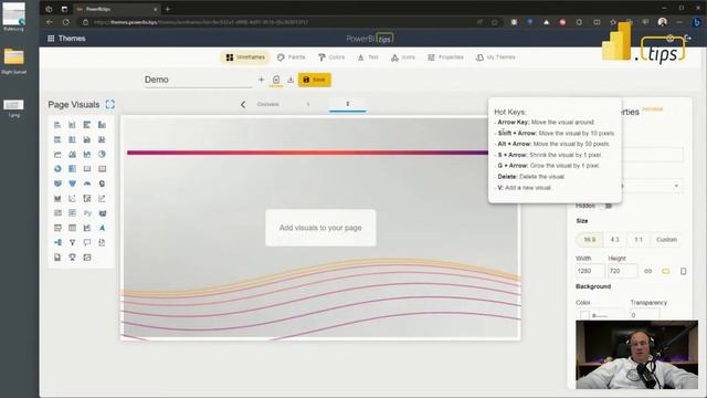 Build Visuals In Wireframes - themes.powerbi.tips смотреть онлайн