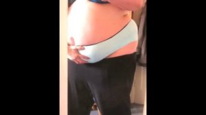 Boyfriend Playing with Incredible Fat Belly - BBW / SSBBW