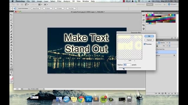 White Blur Text Background Effect - Photoshop Tutorial смотреть онлайн