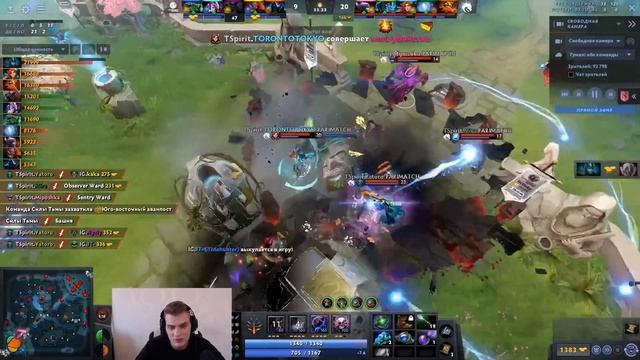 Реакция стримеров на победу Team Spirit в ТОП 3 ИНТА vs IG ( Dota 2 Дота 2 ) лучший момент ti10 ti смотреть онлайн