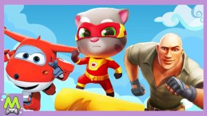 Говорящий Том vs Супер Крылья vs Джуманджи.Самые Супергеройские Игры Бегалки.Кто Круче