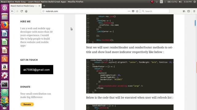 FlatList component with pagination and refresh using WordPress as backend – Part 2 смотреть онлайн