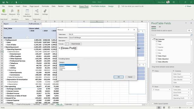 Lecture 15: Calculating Gross Profit Margin with DAX (Course: Financial Reporting w/ Advanced Excel смотреть онлайн