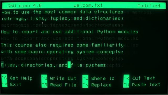 welcome to python os смотреть онлайн