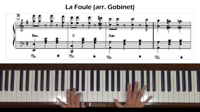 Édith Piaf La Foule Piano Tutorial смотреть онлайн