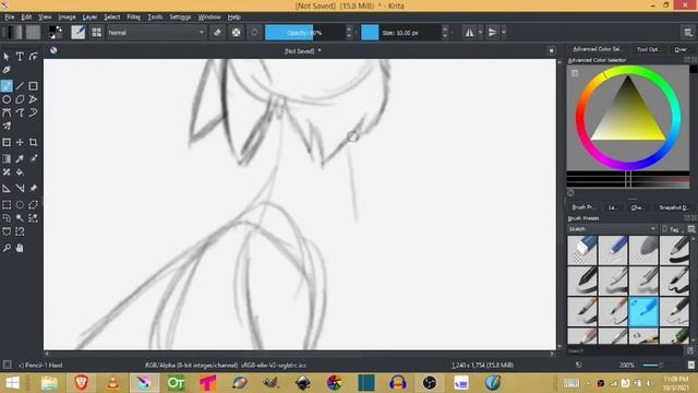 Drawing Cartoon Animals - Krita - Daily Digital Sketch смотреть онлайн