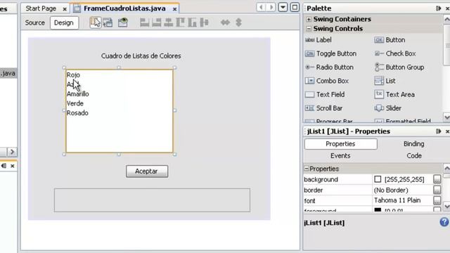 JAVA GUIA 3: CUADRO DE LISTA (Aplicacion con JList ) смотреть онлайн