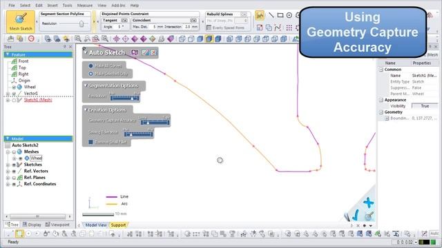 Automatic Creation of a Sketch from a Mesh смотреть онлайн