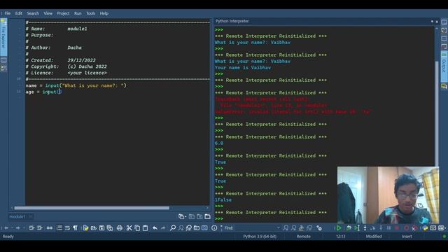 Python Daily | Python | Tutorial #3 | User Input & Casting смотреть онлайн