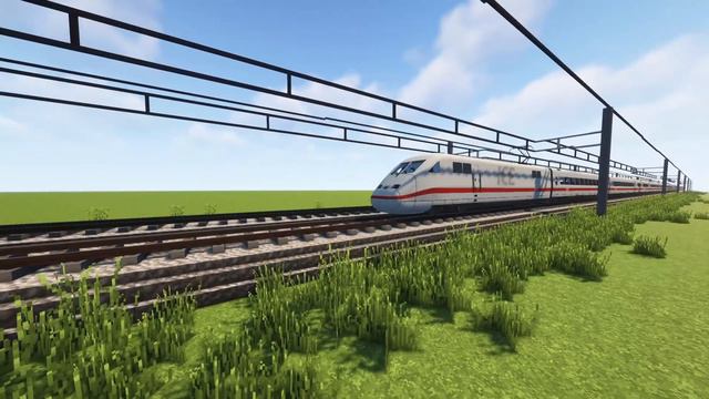 ICE 2 Vorbeifahrt | Minecraft | Immersive Railroading смотреть онлайн