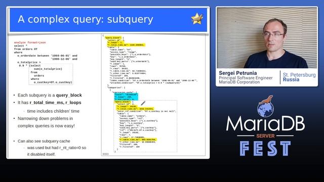 ANALYZE for statements: MariaDB’s hidden gem - Sergei Petrunia - MariaDB Server Fest 2020 смотреть онлайн