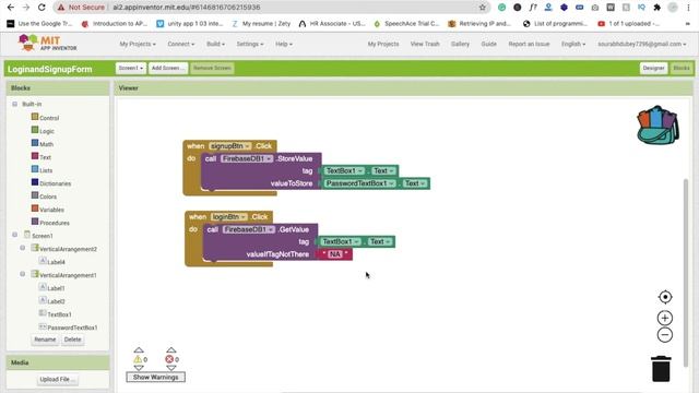 How to create login and signup in MIT App Inventor using Firebase | Part - 2 смотреть онлайн