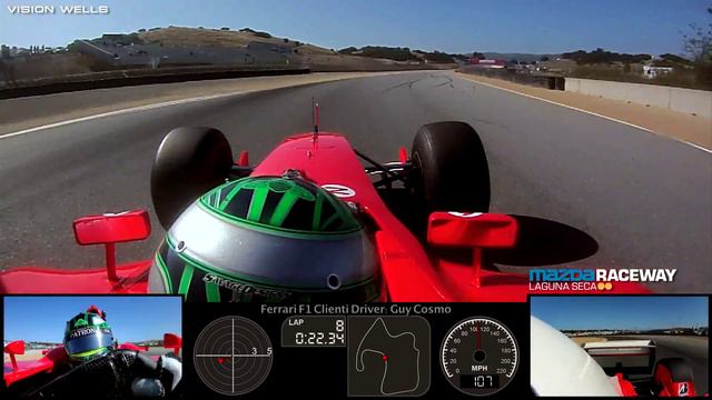 Ferrari Racing Days Laguna Seca - F1 Clienti Guest Driver: Guy Cosmo / Session 1 - Fast Lap. смотреть онлайн