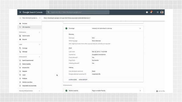 URL Inspection Tool - Google Search Console Training смотреть онлайн