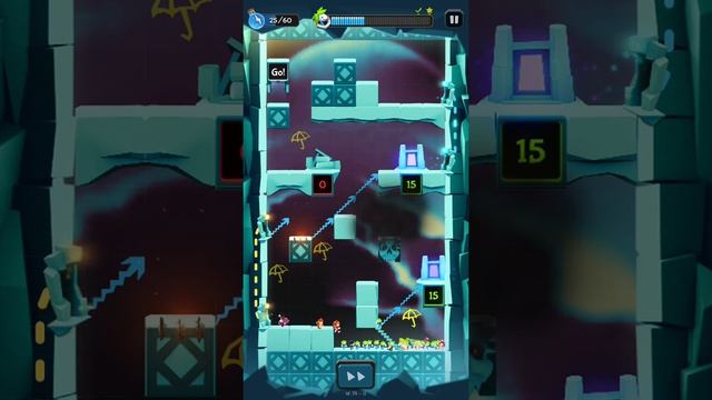 Lemmings. World 15 - Crystalline. Level W 74-11. Walkthrough. смотреть онлайн