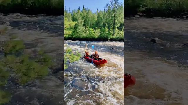 Кереть - порог Варацкий - наша байдарка смотреть онлайн