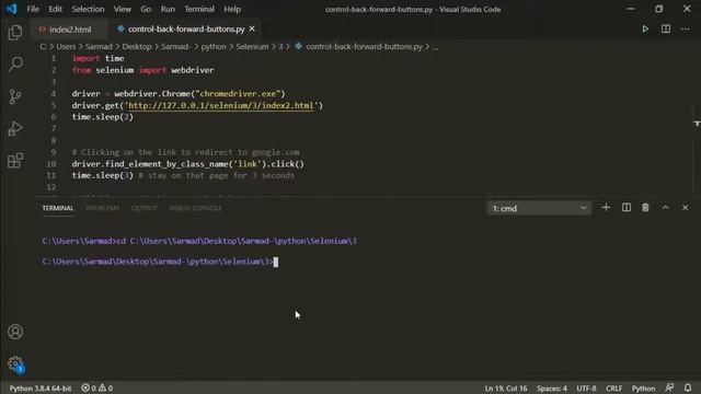 SELENIUM PYTHON FOR WEB AUTOMATION TEST AUTOMATION HOW TO USE BACK AND FORWARD BROWSER BUTTONS смотреть онлайн