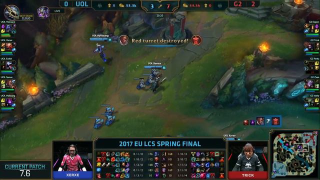 Unicorns of Love vs G2 eSports | Game 3 Grand Finals S7 EU LCS Spring 2017 | UOL vs G2 G3 1080p смотреть онлайн