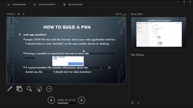 Introduction to Progressive Web Applications (PWA) in Arabic смотреть онлайн