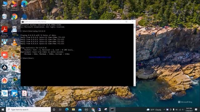 How to ping google | ping command | ping 8.8.8.8 | CMD смотреть онлайн