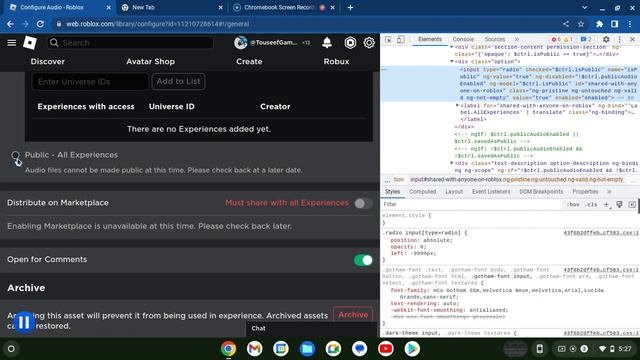 Roblox How To Make Audio Public (Only Works For Chomebook) смотреть онлайн