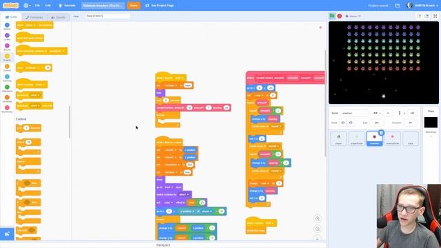 Scratch Space Invaders Tutorial смотреть онлайн