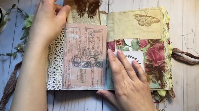 Junk Journal Flip Through: Butterfly, and Fairy Garden Themed Journal смотреть онлайн