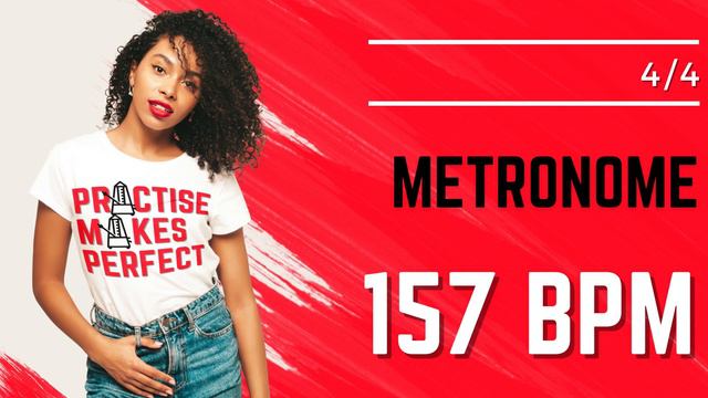 💪 🎼 METRONOME 157 BPM 4/4 смотреть онлайн