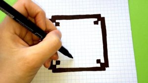 Как Рисовать Лаки Блок из Майнкрафт - Рисунки по Клеточкам ♥ Pixel Art - Draw Lucky Craft Minecraft