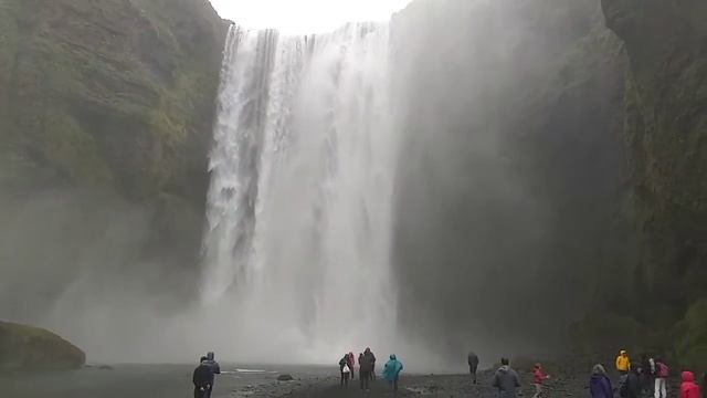 Водопад Скоугафосс Исландия Skogafoss Iceland смотреть онлайн