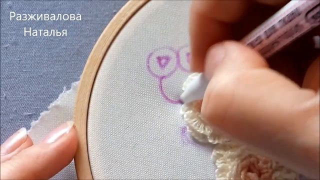 Пошаговый мастер-класс. Вышивка "Нежность". Часть 1. Step-by-step. Embroidery "Tenderness". Part 1. смотреть онлайн
