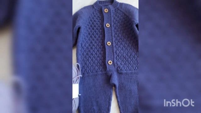 Комбинезон детский, связанный спицами.Обзор. смотреть онлайн