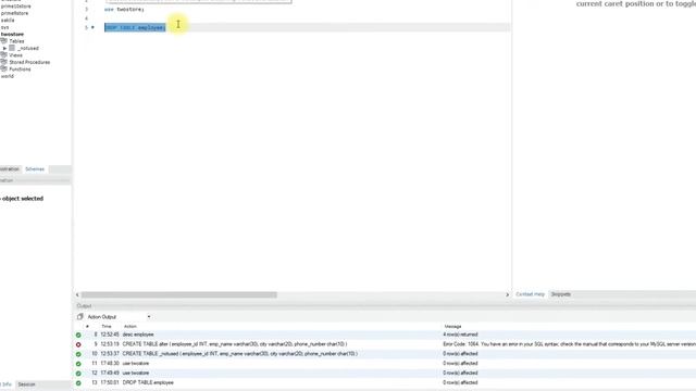 SQL Tutorial - How to Drop a Table from existing database? смотреть онлайн