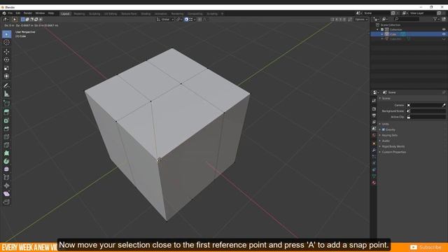How to add Snap Points in Edge Slide Mode | Blender 2.9 ALPHA | Tutorial смотреть онлайн