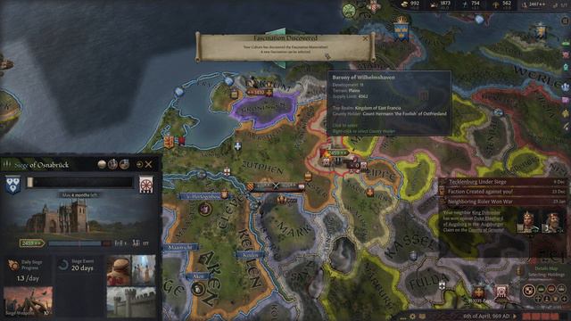 CK3 Achievements #37: End of an Era 26 - Expanding into Saxon territories смотреть онлайн