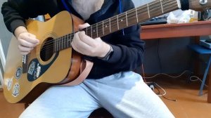 Струны с Плоской Оплеткой СССР Тест на Акустической гитаре