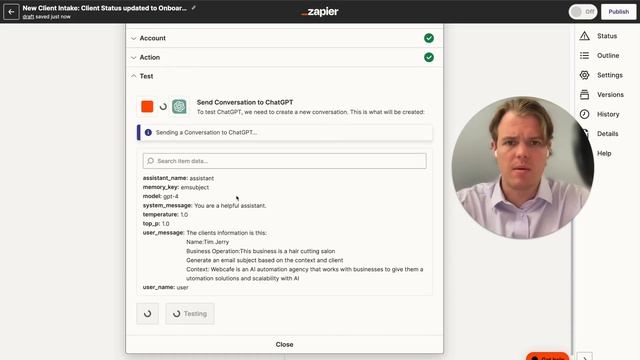 Zapier Interfaces New Client Intake Template With ChatGPT | Tutorial