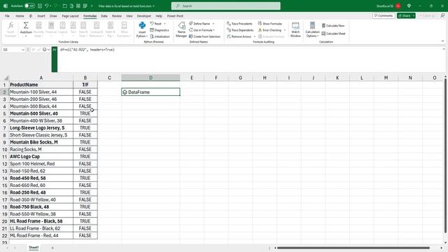 Filter data in Excel based on bold font смотреть онлайн