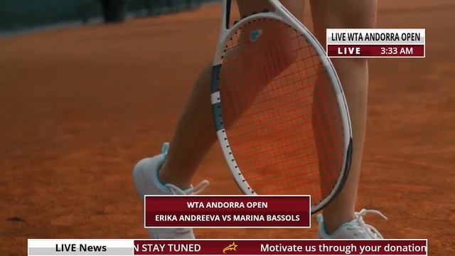WTA LIVE ERIKA ANDREEVA VS MARINA BASSOLS WTA ANDORRA OPEN 2023 TENNIS PREVIEW STREAM смотреть онлайн