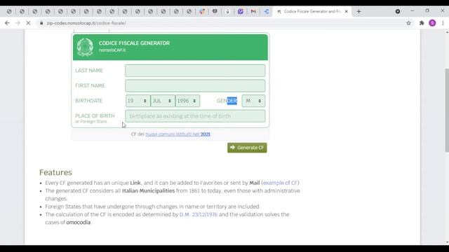 How to generate Codice Fiscale for Universities and Scholarships in Italy 2021 2022 смотреть онлайн