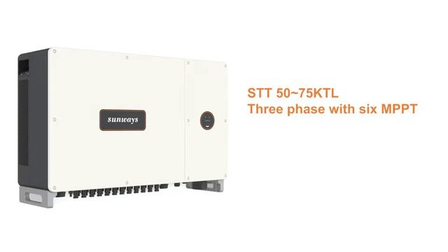 Sunways Three Phase On Grid 50KW 60KW 75KW Grid Tie MPPT PV Solar Inverter with WIFI and DC Switch смотреть онлайн
