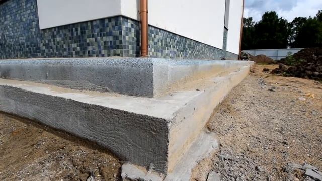 Отмостка из тротуарной плитки .Технология крепления . смотреть онлайн