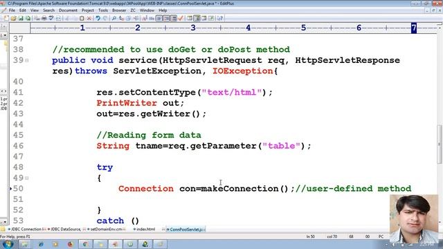 109 Servlet to Database communication using Approach 3 Connection Pool with Oracle, Weblogic Tutori смотреть онлайн